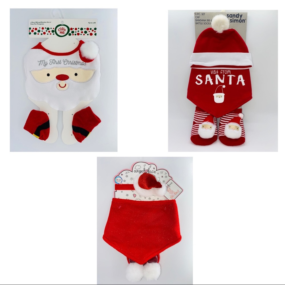 New Christmas bib sets